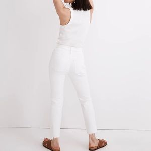 Madewell Perfect Vintage Jeans Size 23 Tile White High Rise Straight